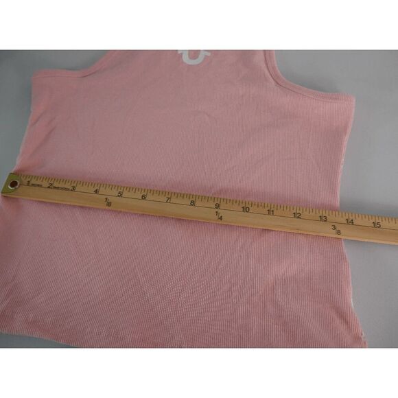 TRUE RELIGION Women's Ombre Goddess Crewneck Racer Back Ribbed Tank Top S - Picture 7 of 8